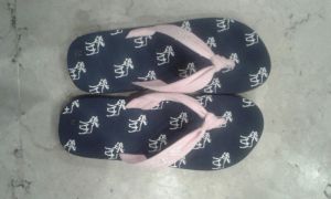 I'm loving this pair of slippers I bought earlier in the day. $13 at Golden factory outlet. 