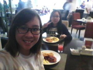 The food was not bad, scrambled eggs and pancakes were awesome. But then I didn't eat much though.. haha. :) 